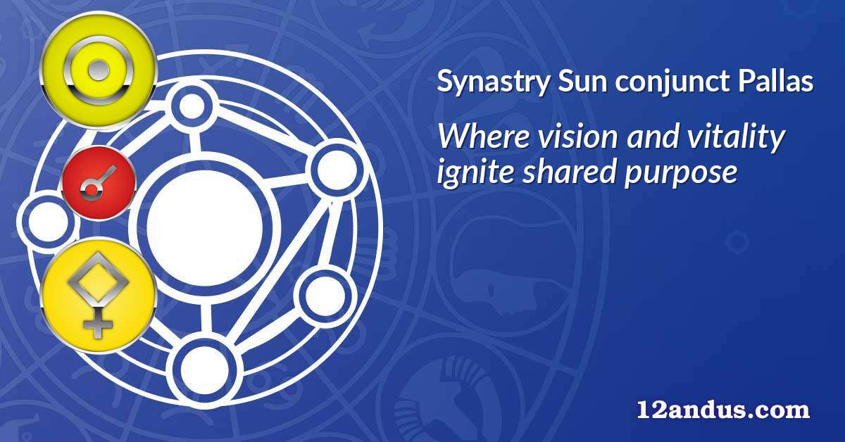 Sun conjunct Pallas in the synastry chart