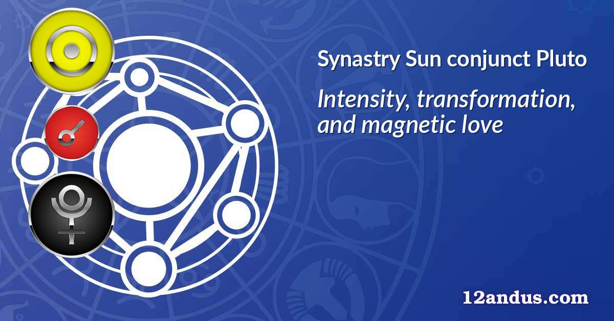Sun conjunct Pluto in the synastry chart