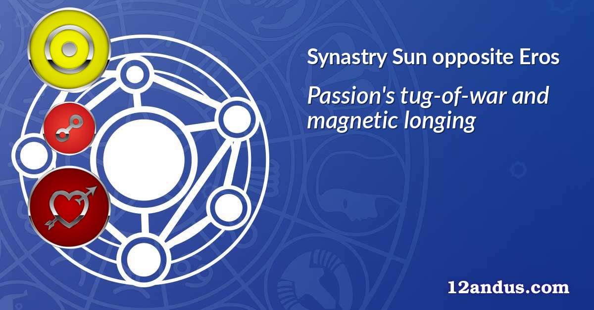 Sun opposite Eros in the synastry chart
