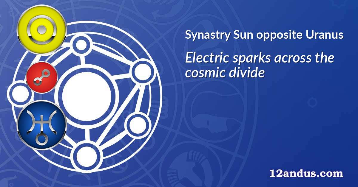 Sun opposite Uranus in the synastry chart
