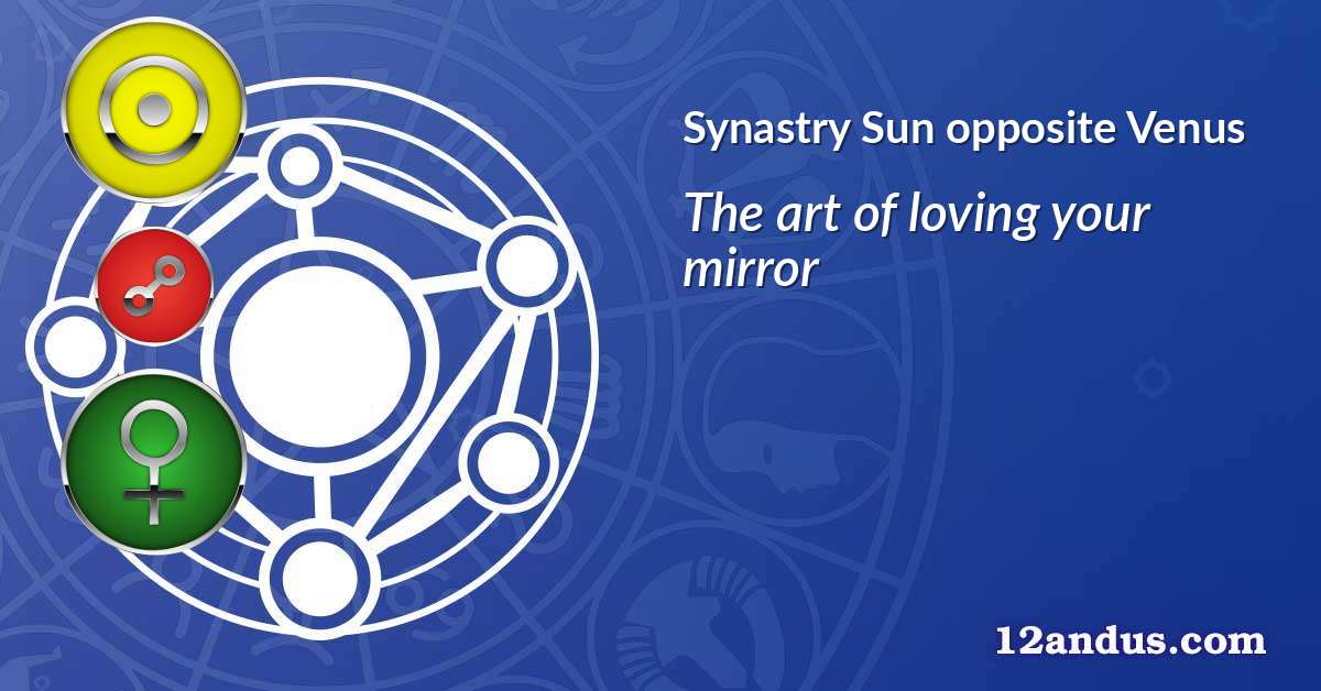 Sun opposite Venus in the synastry chart