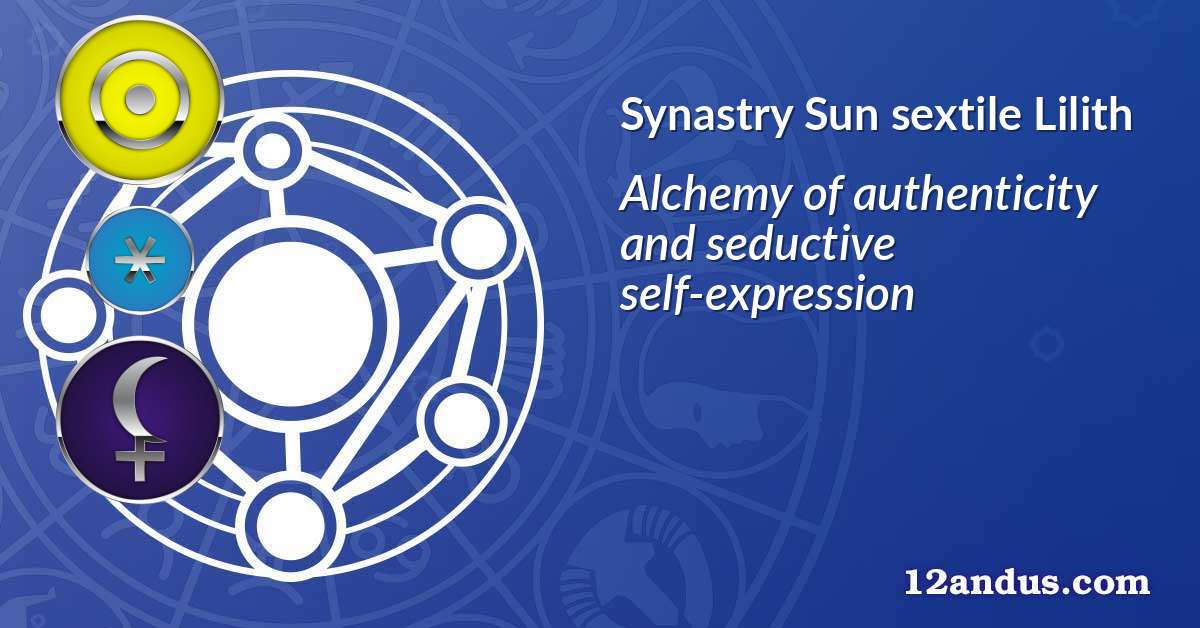 Sun sextile Lilith in the synastry chart