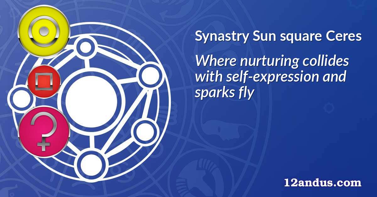 Sun square Ceres in the synastry chart