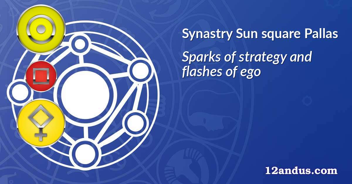 Sun square Pallas in the synastry chart