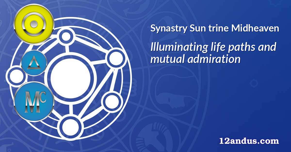 Sun trine Midheaven in the synastry chart