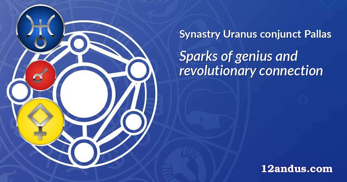 Uranus conjunct Pallas in the synastry chart
