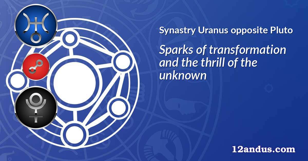 Uranus opposite Pluto in the synastry chart