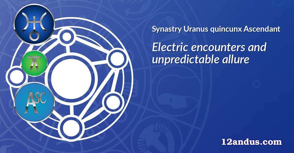 Uranus quincunx Ascendant in the synastry chart