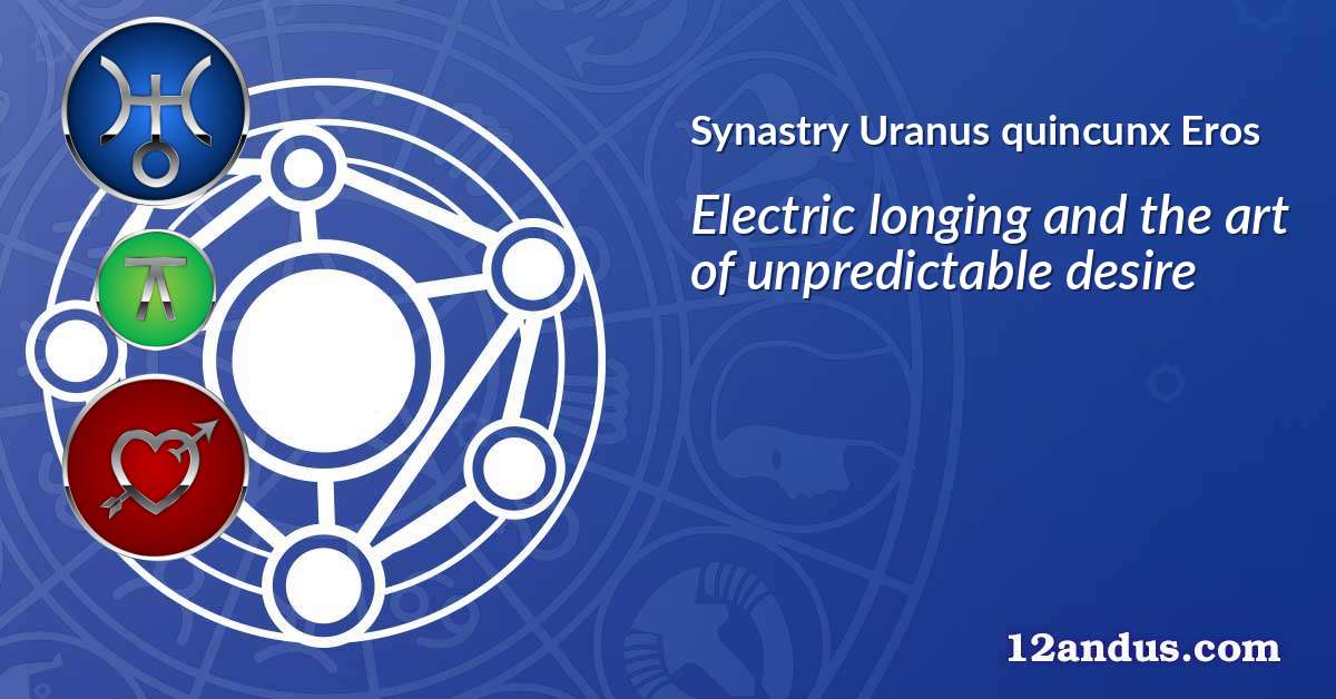 Uranus quincunx Eros in the synastry chart