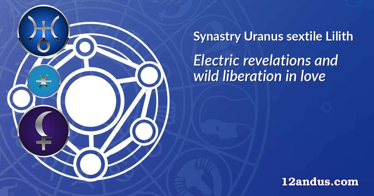 Uranus sextile Lilith in the synastry chart
