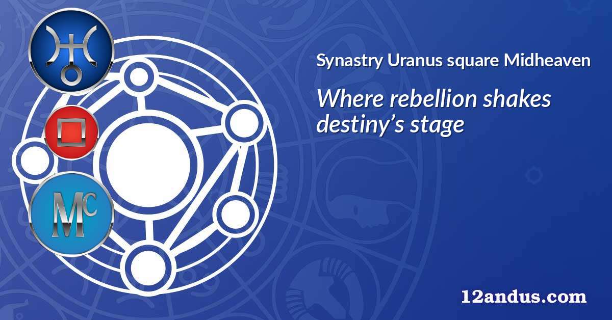 Uranus square Midheaven in the synastry chart