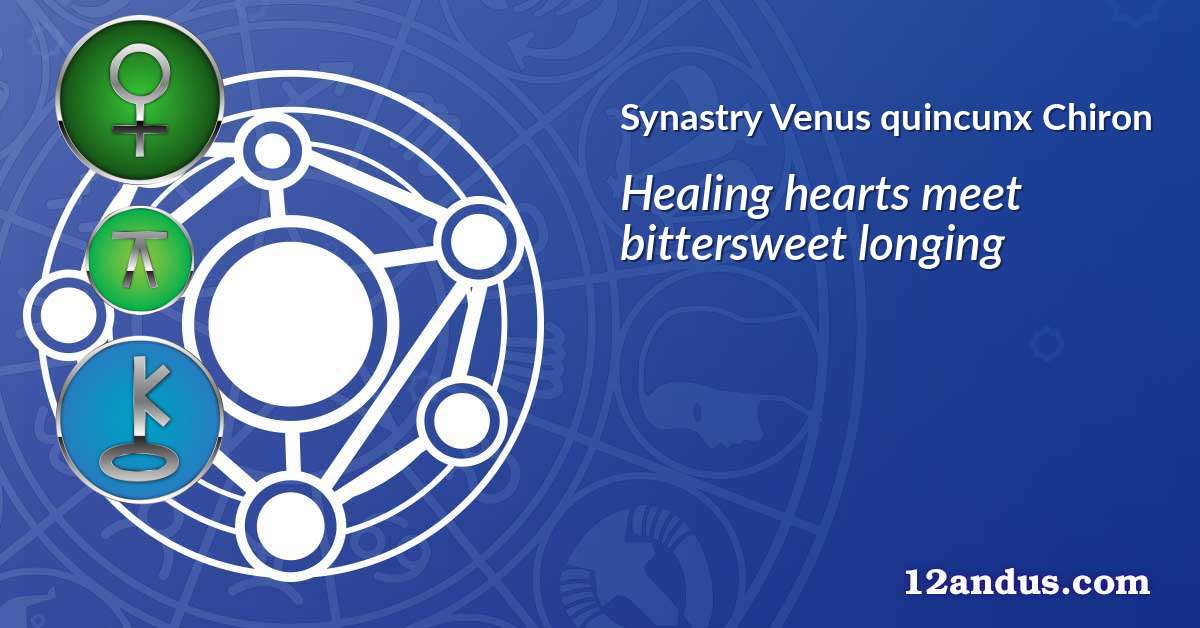 Venus quincunx Chiron in the synastry chart
