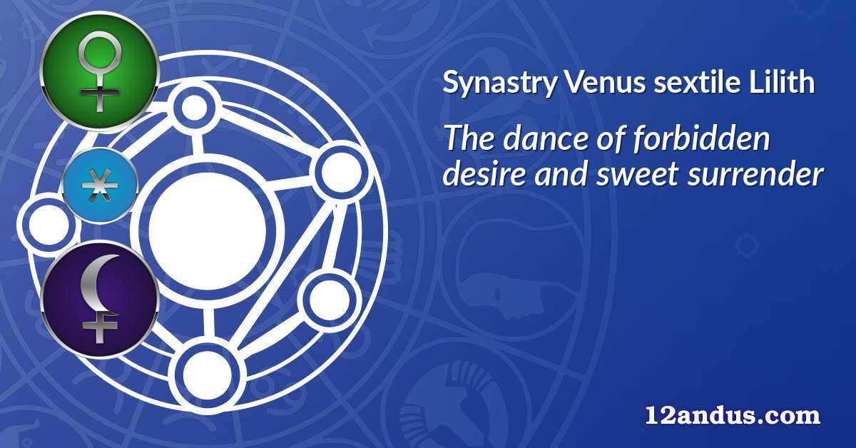 Venus sextile Lilith in the synastry chart
