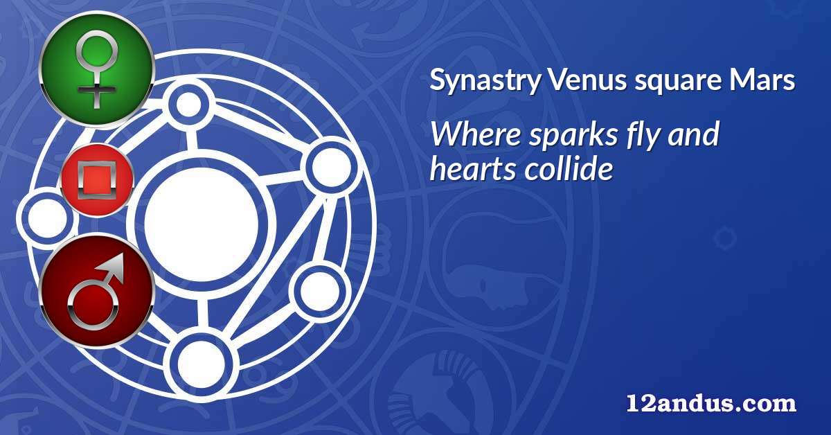 Venus square Mars in the synastry chart