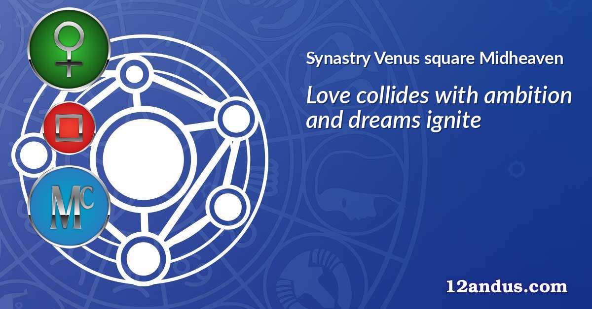 Venus square Midheaven in the synastry chart