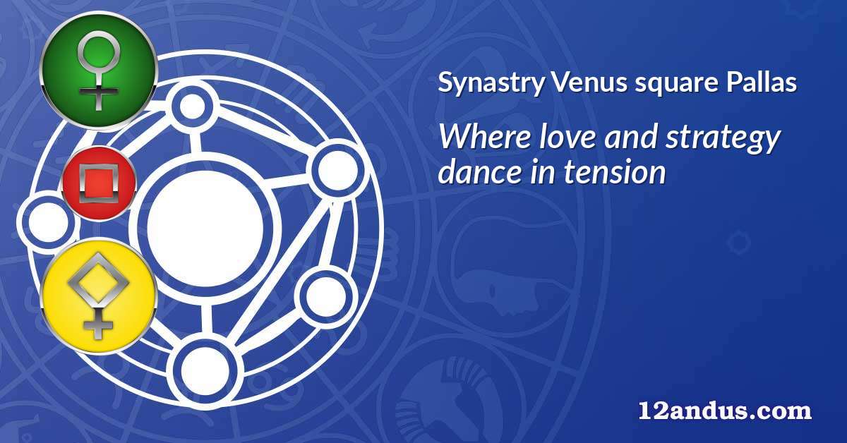 Venus square Pallas in the synastry chart
