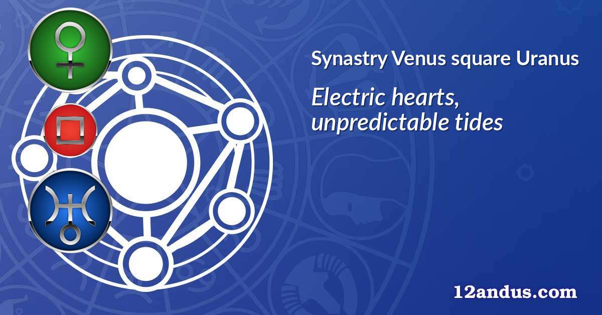 Venus square Uranus in the synastry chart