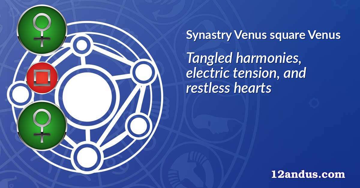 Venus square Venus in the synastry chart