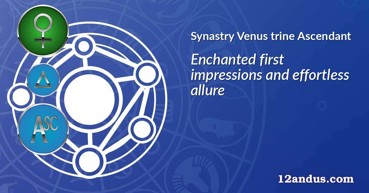 Venus trine Ascendant in the synastry chart