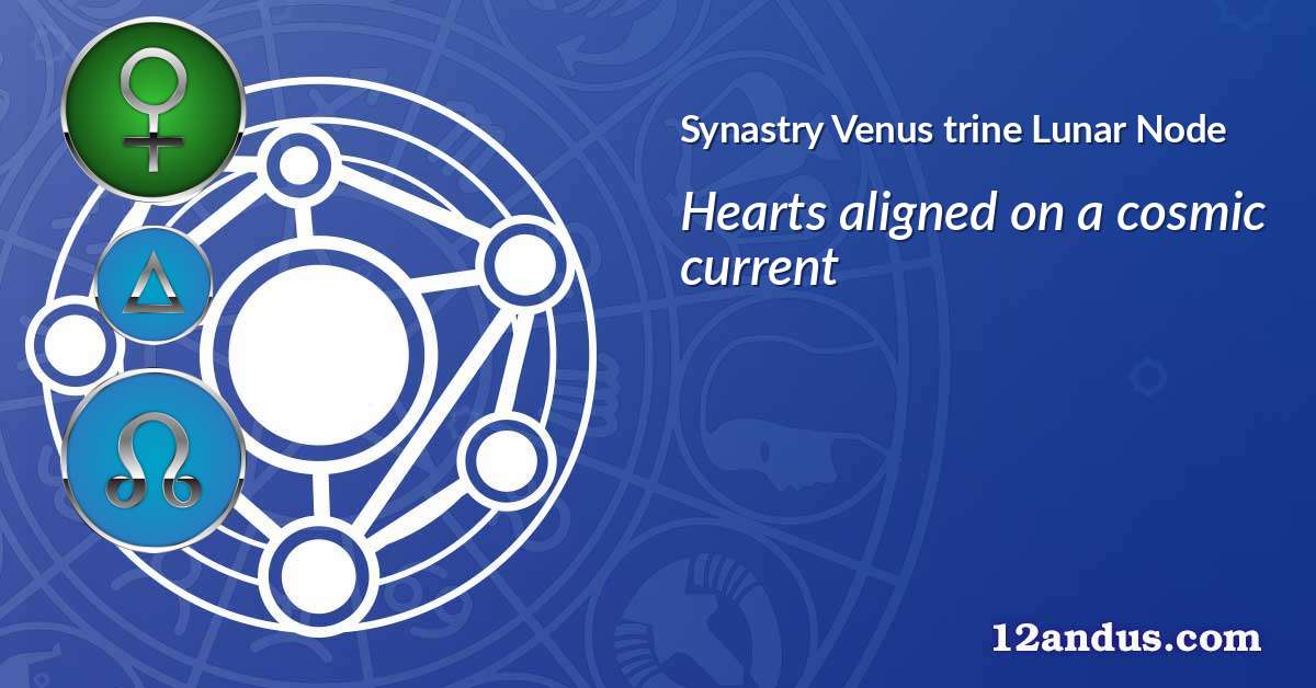 Venus trine Lunar Node in the synastry chart