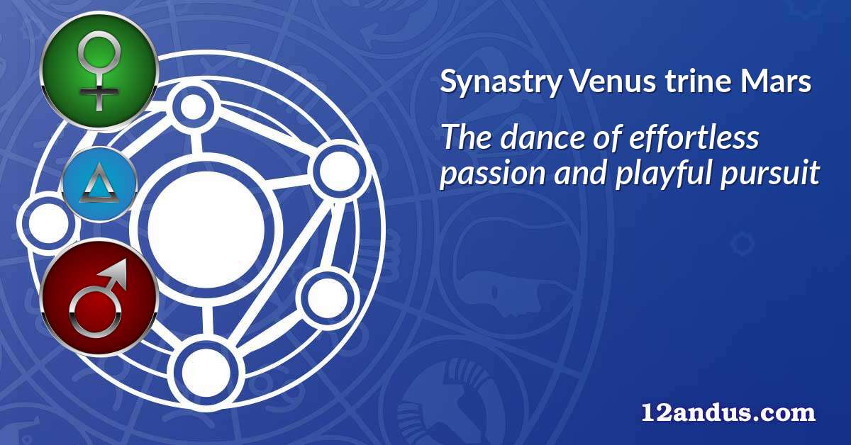Venus trine Mars in the synastry chart
