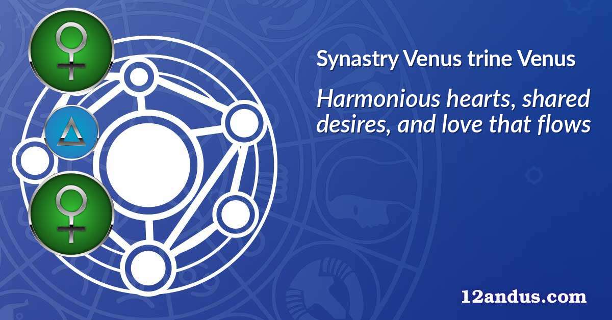 Venus trine Venus in the synastry chart