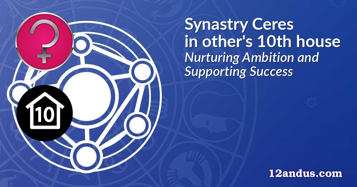 Synastry Ceres in the other person's 10th house