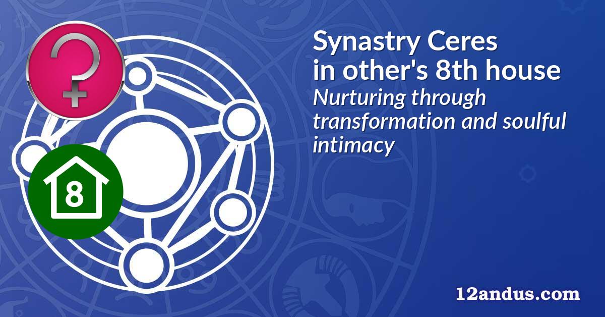 Synastry Ceres in the other person's 8th house