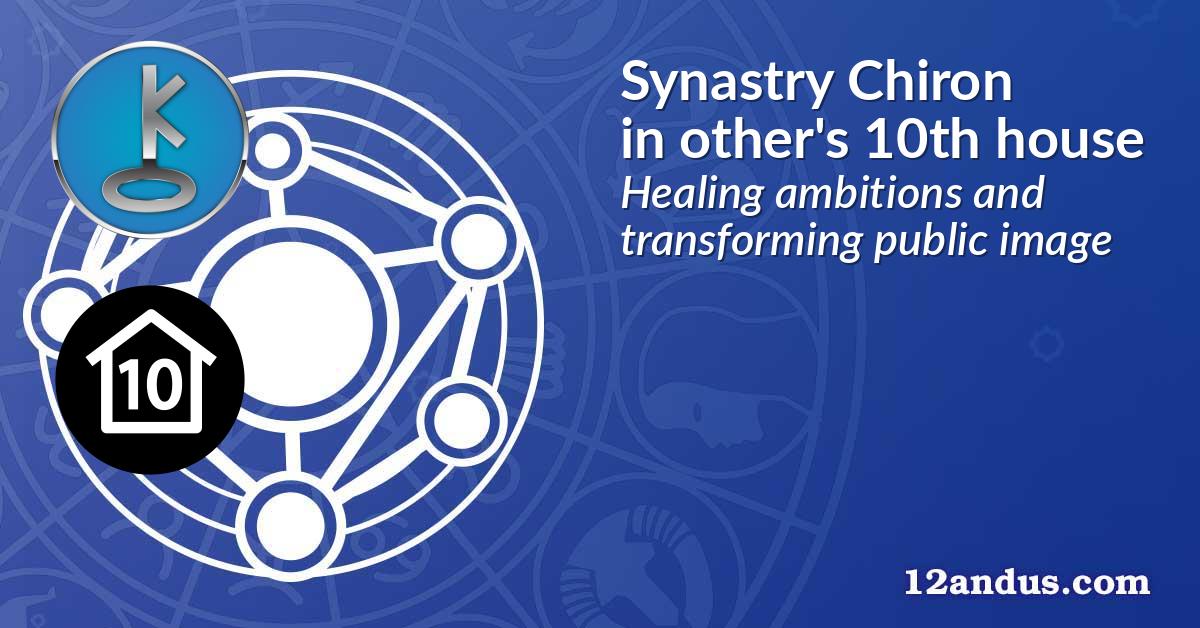 Synastry Chiron in the other person's 10th house