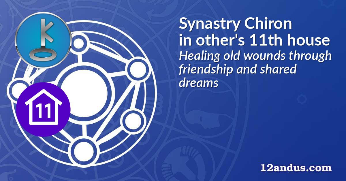 Synastry Chiron in the other person's 11th house