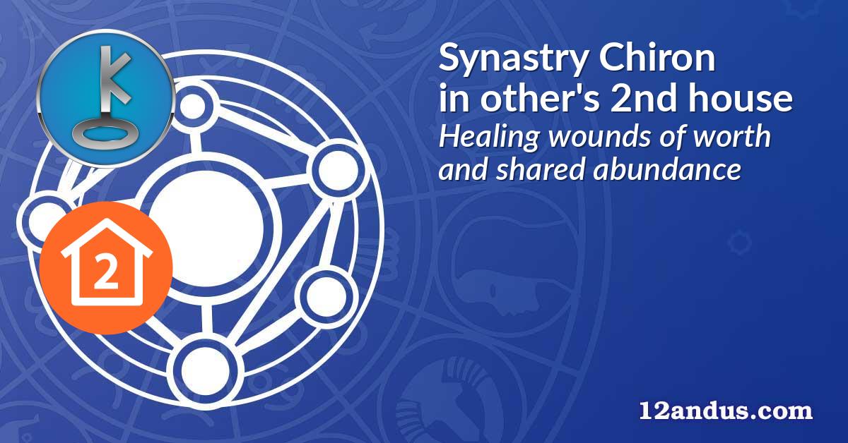 Synastry Chiron in the other person's 2nd house