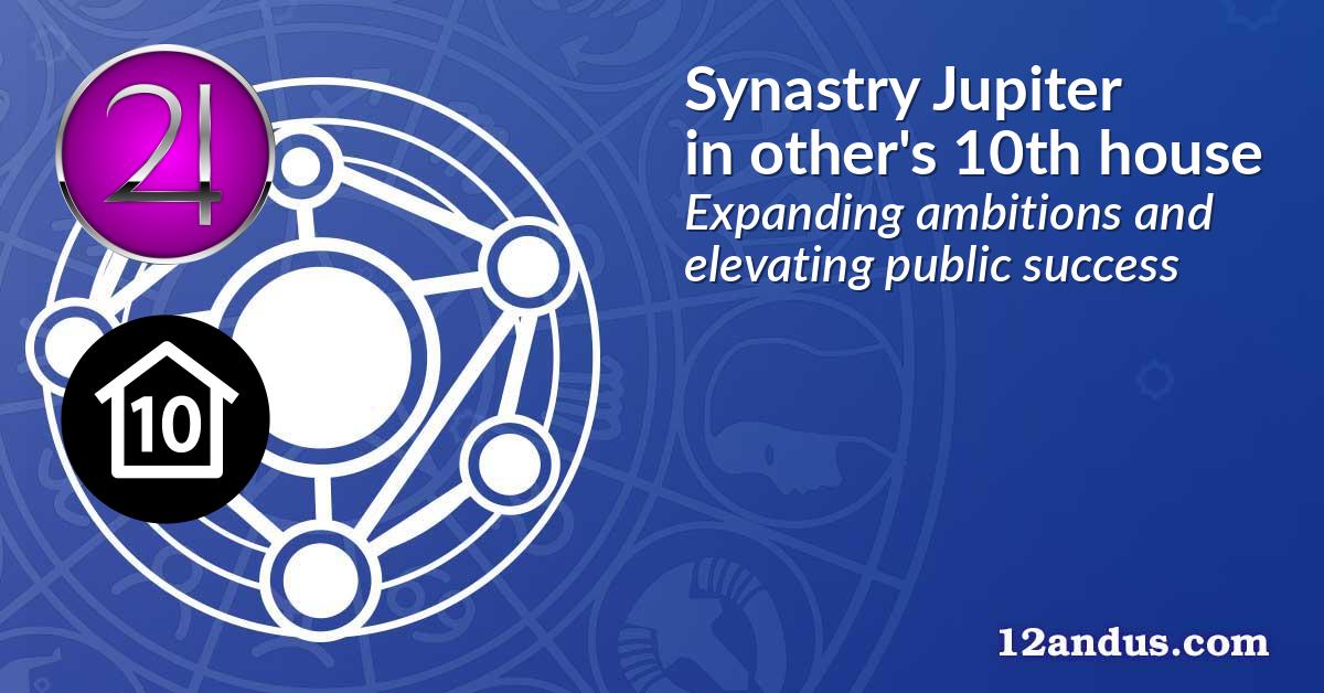 Synastry Jupiter in the other person's 10th house
