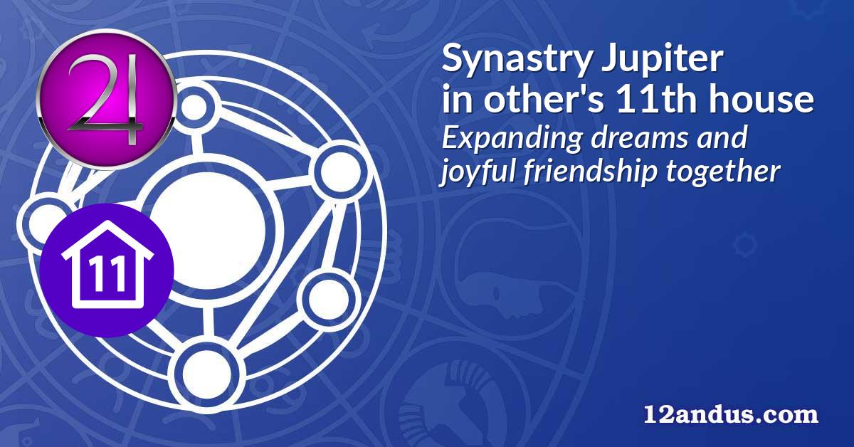 Synastry Jupiter in the other person's 11th house