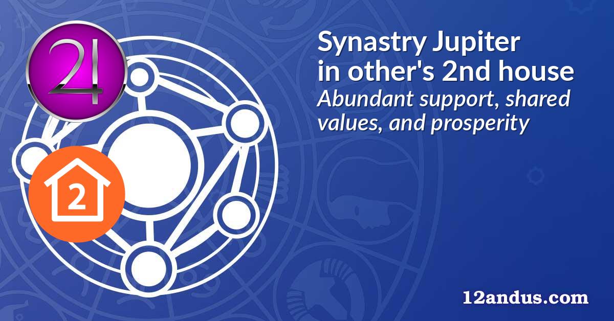 Synastry Jupiter in the other person's 2nd house