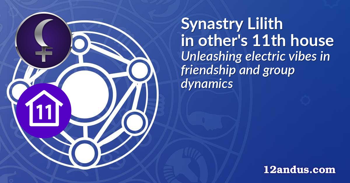 Synastry Lilith in the other person's 11th house