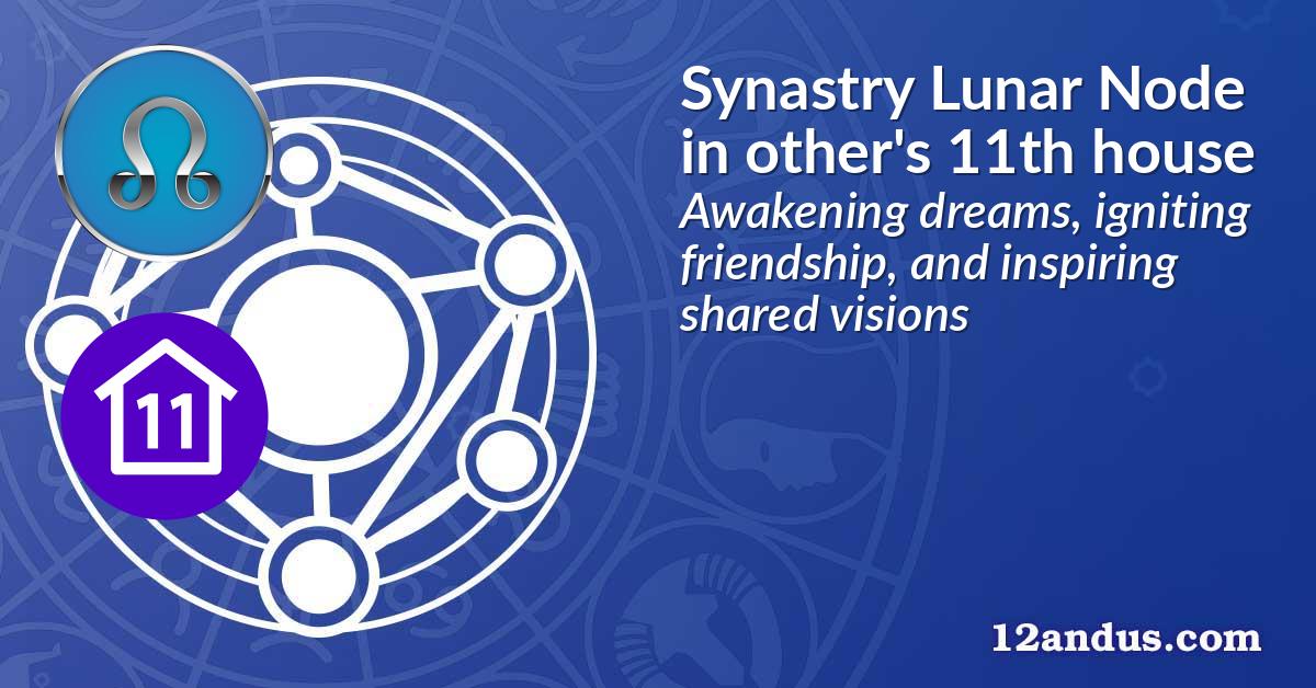 Synastry Lunar Node in the other person's 11th house