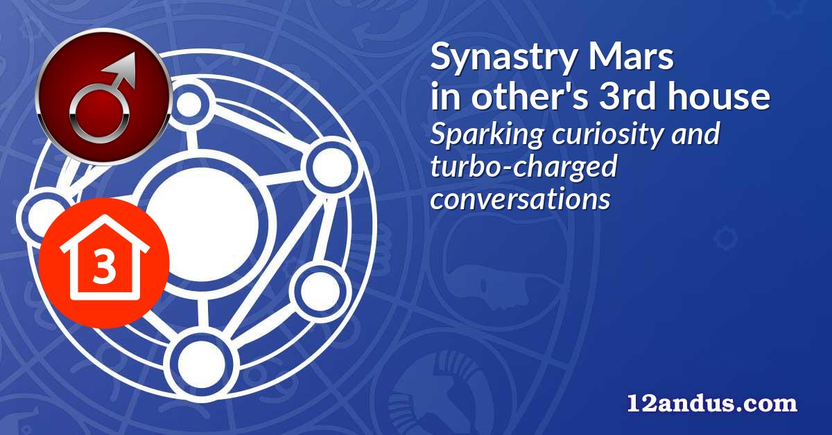 Synastry Mars in the other person's 3rd house