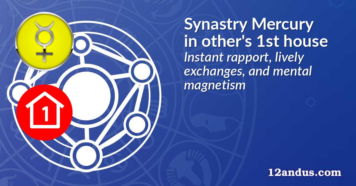Synastry Mercury in the other person's 1st house