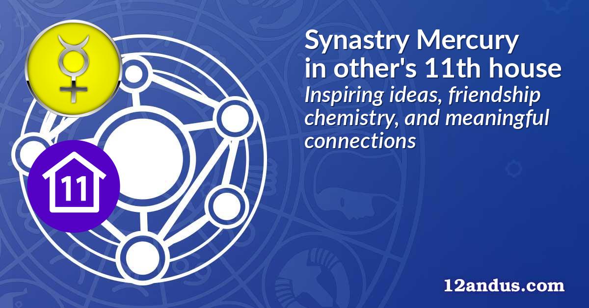 Synastry Mercury in the other person's 11th house