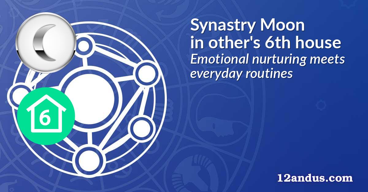 Synastry Moon in the other person's 6th house