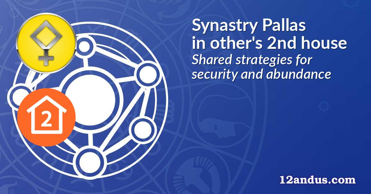 Synastry Pallas in the other person's 2nd house