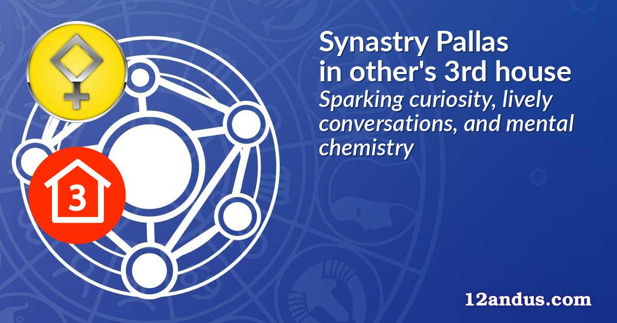 Synastry Pallas in the other person's 3rd house