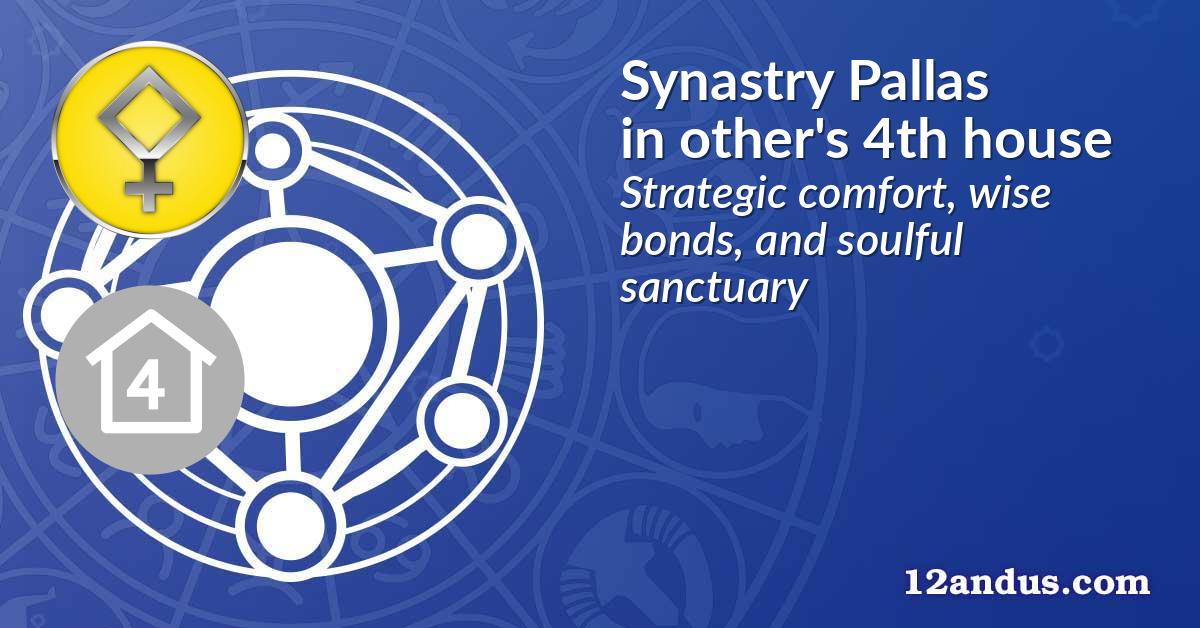Synastry Pallas in the other person's 4th house