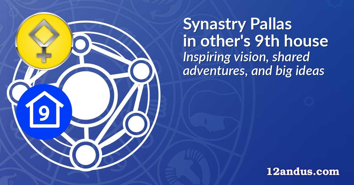 Synastry Pallas in the other person's 9th house