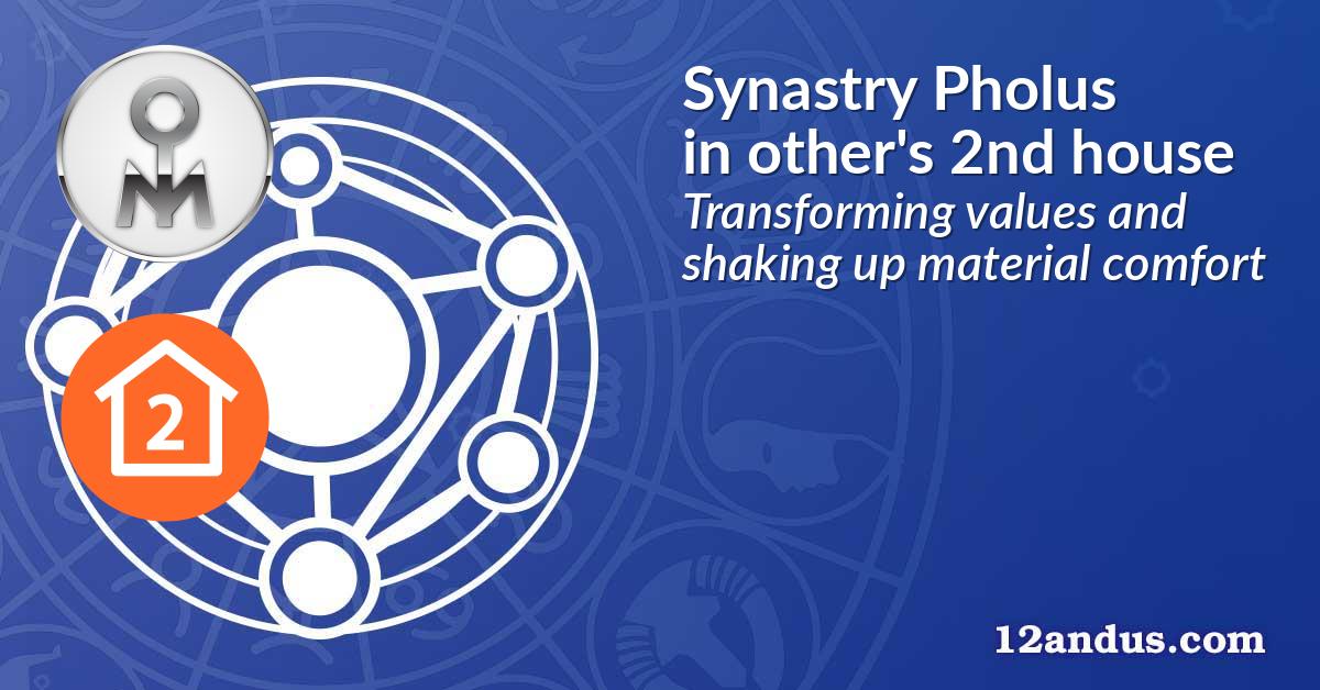 Synastry Pholus in the other person's 2nd house