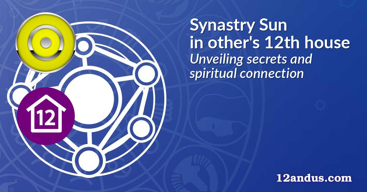 Synastry Sun in the other person's 12th house