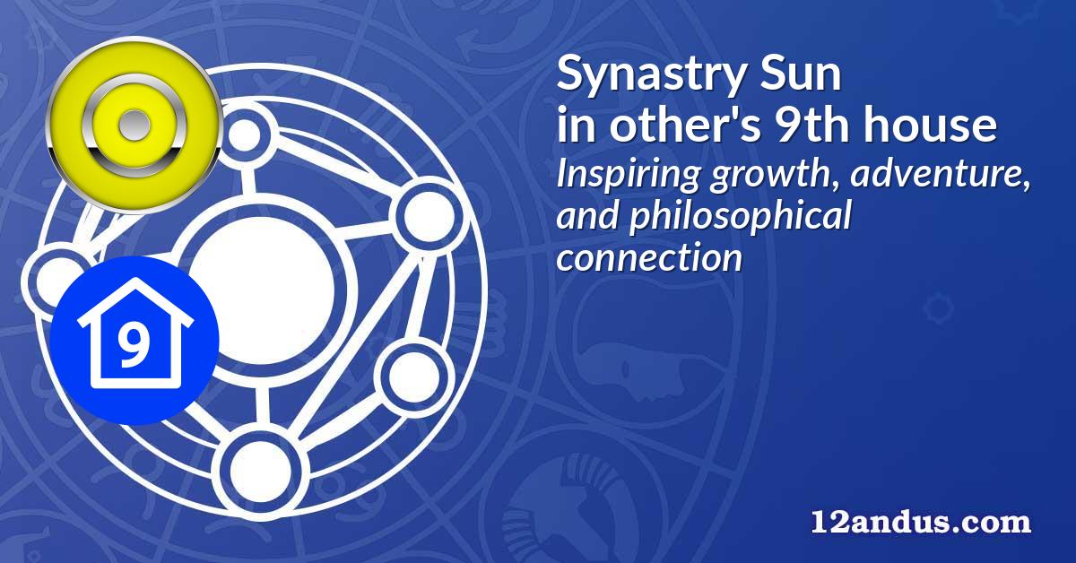 Synastry Sun in the other person's 9th house