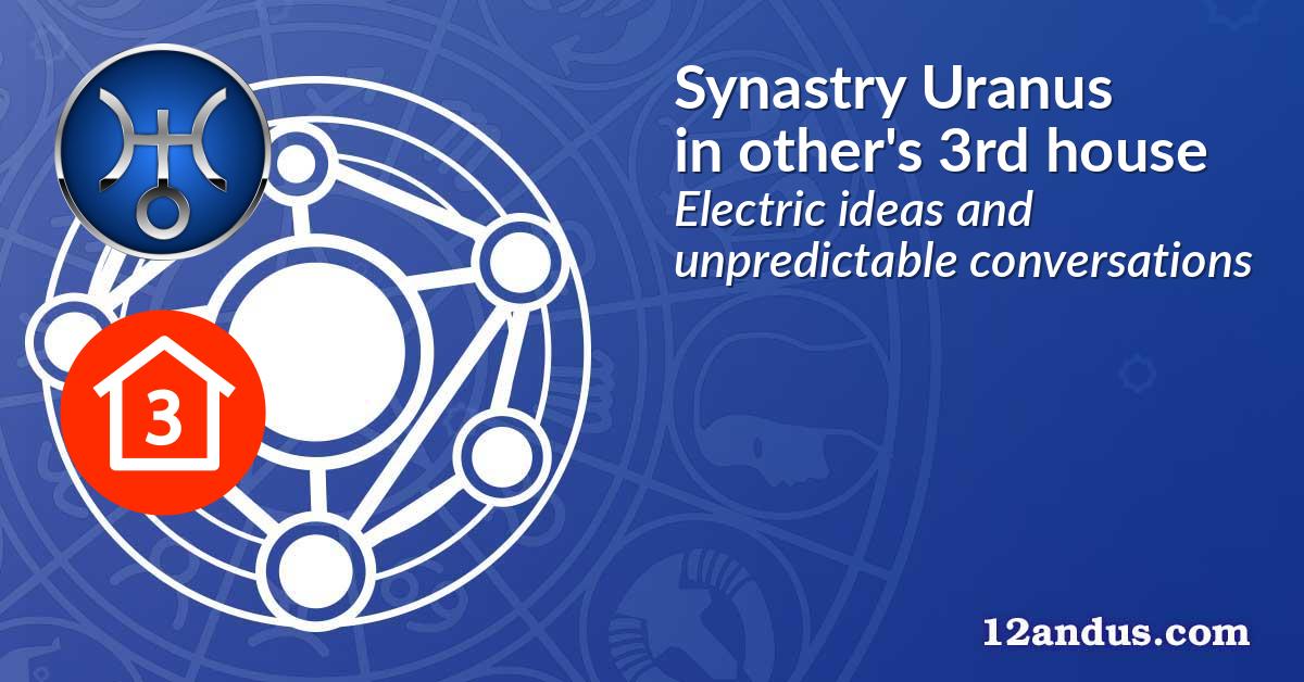 Synastry Uranus in the other person's 3rd house
