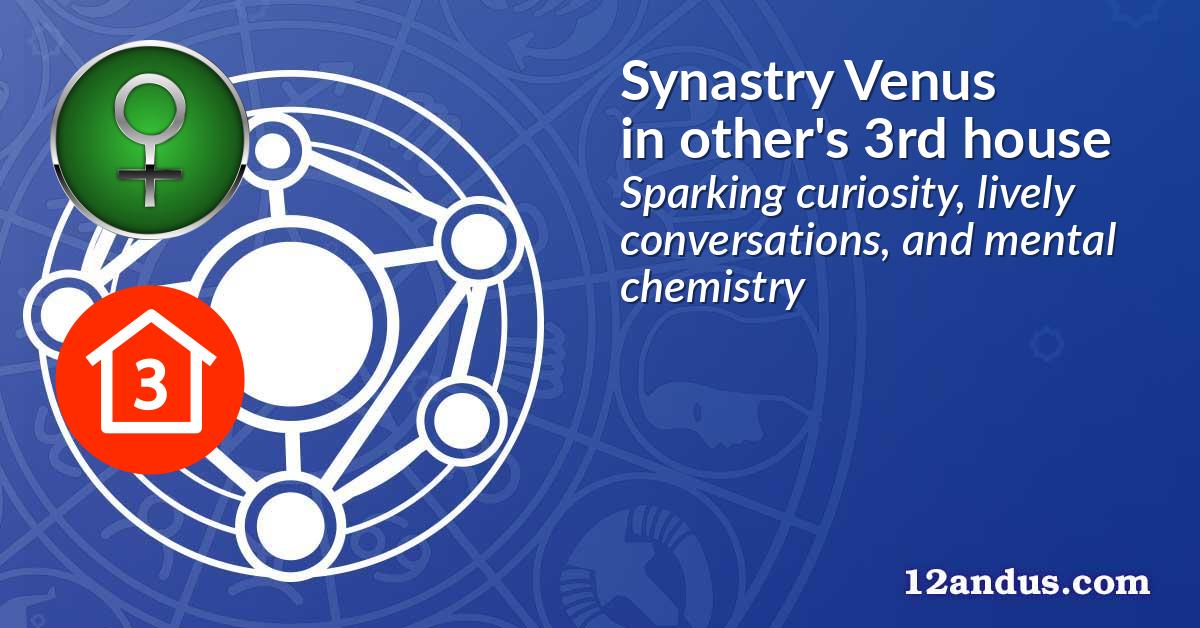 Synastry Venus in the other person's 3rd house