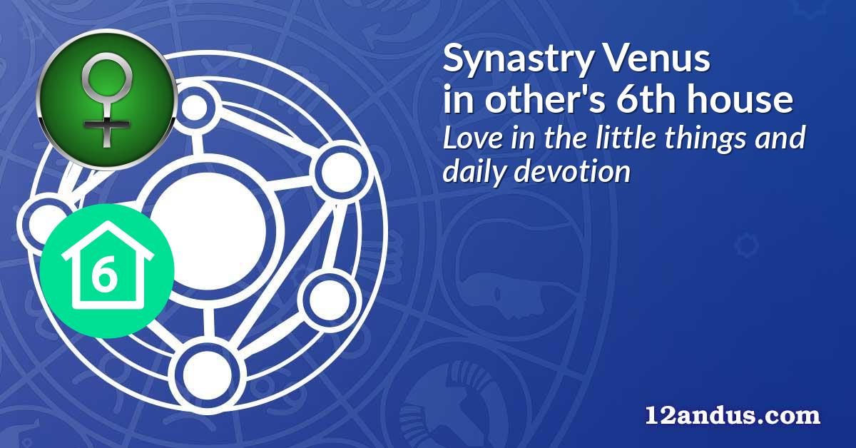 Synastry Venus in the other person's 6th house